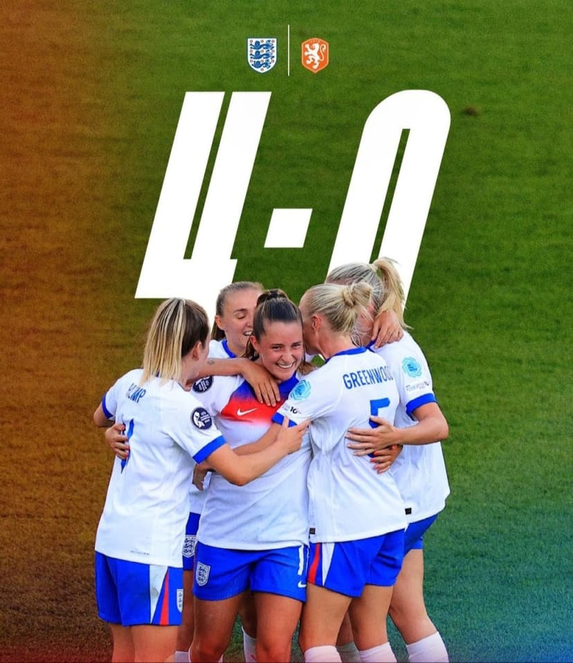 Roaring to Victory! Lionesses Thrash Netherlands 4-0 at UEFA Women’s EURO 2025